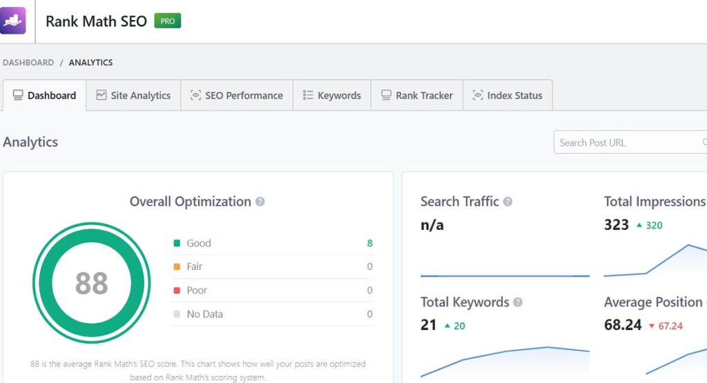 rank math pro on page seo analysis