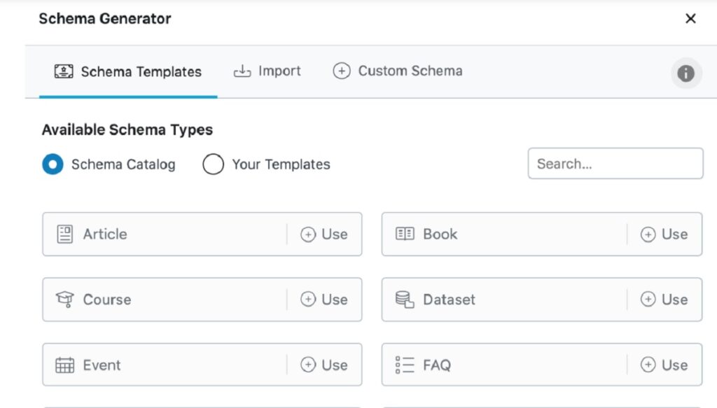 rank math pro schema generator