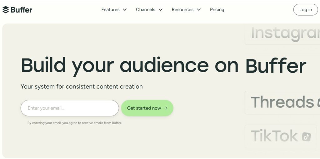Buffer - Best for Small Businesses and Solo Marketers