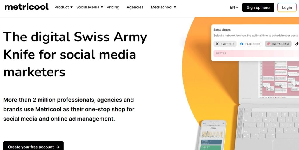 Metricool – Best for Analytics and Reporting