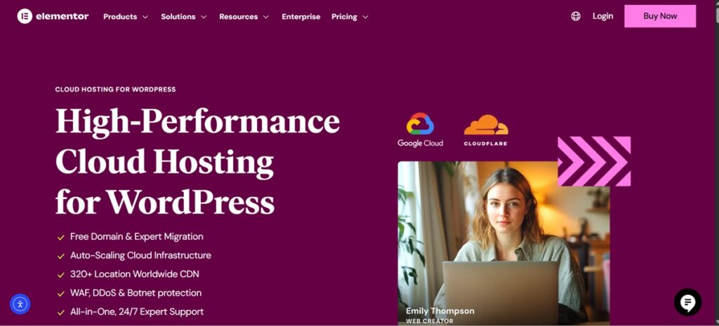 Elementor Hosting - An all-in-one solution for users of the Elementor page builder.
