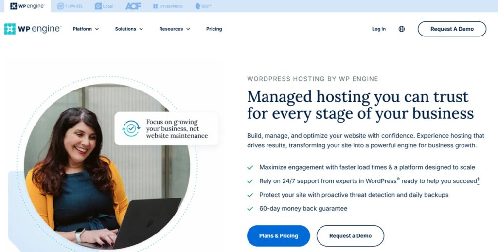 WP Engine - A top contender for the best fully managed WordPress hosting